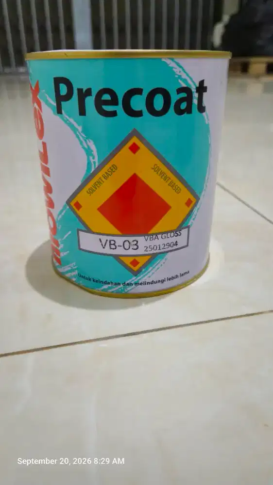Precoat Mowilex Varnish 1 liter Cat Batu Alam Transparan