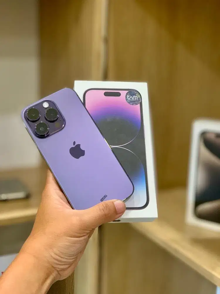 Iphone 14 Pro 128gb Purple IBOX Mulus Normal Malang Batu