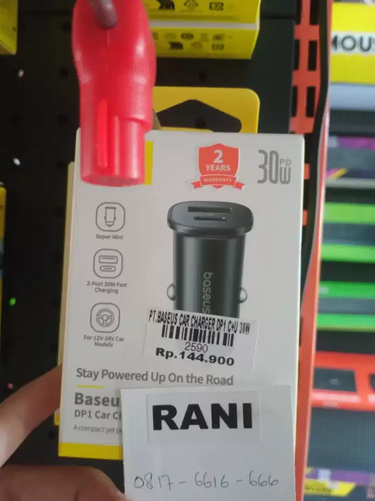BASEUS CAR CHARGER DP1 C+U 30W