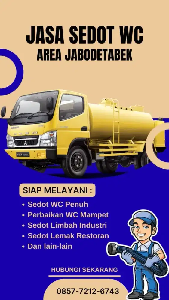 Jasa Sedot WC Mampet Dan Penuh Taman Sari Jakarta Barat