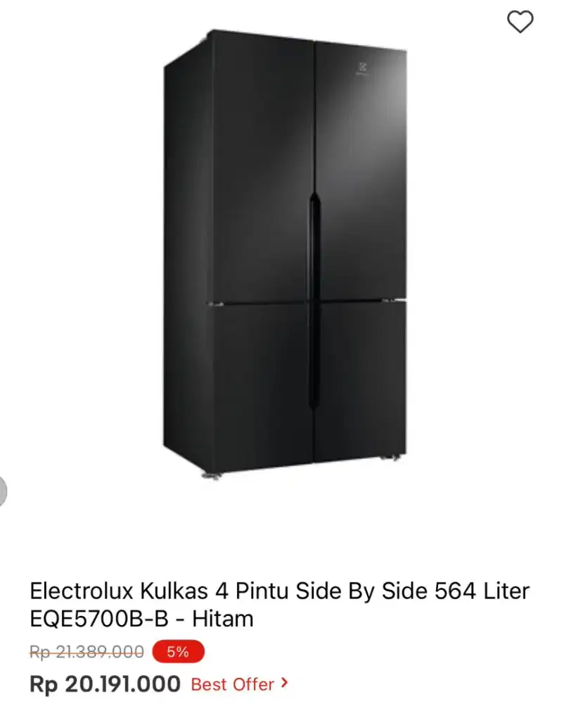 KULKAS SBS 4 PINTU ELECTROLUX 564LTR EQE5700B