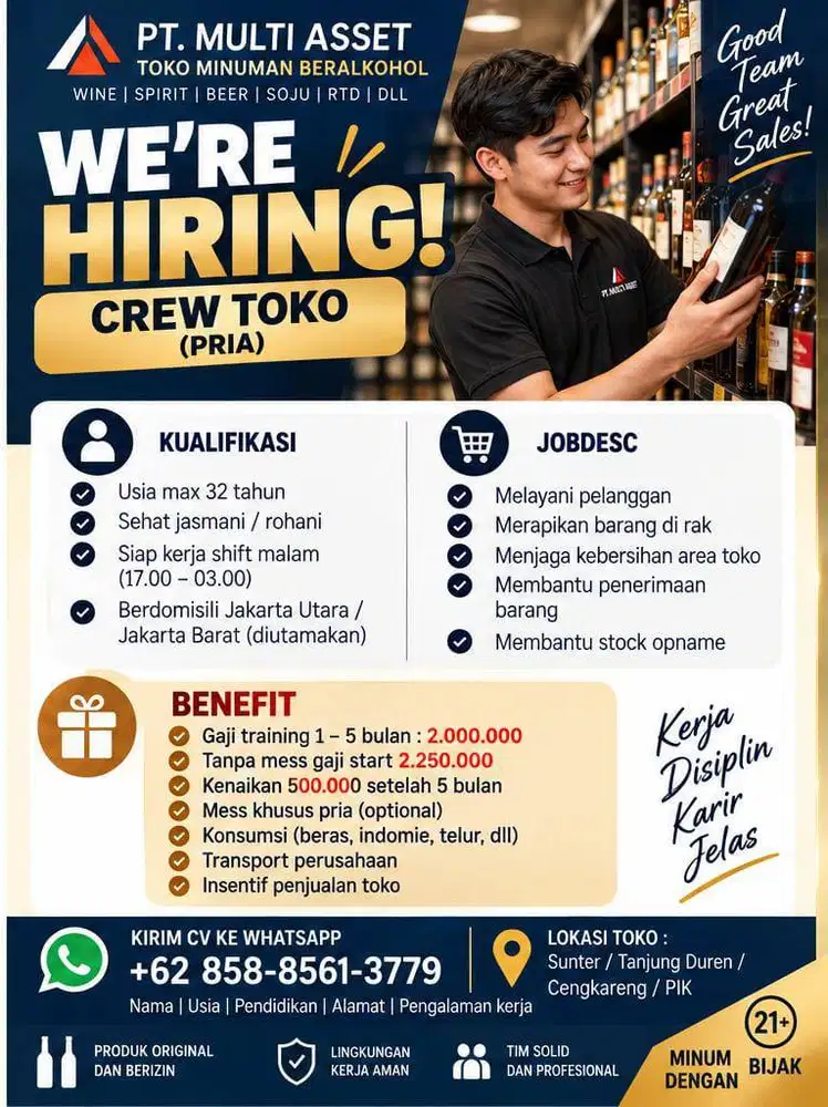 LOWONGAN CREW TOKO