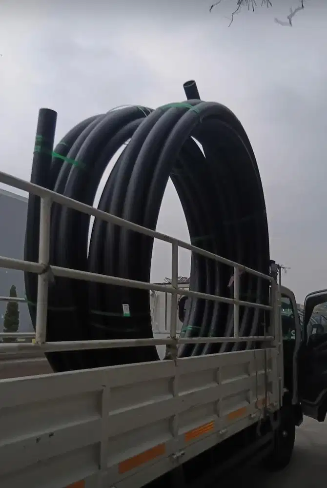 Hdpe pipa gulungan 4 inch 50 mtr