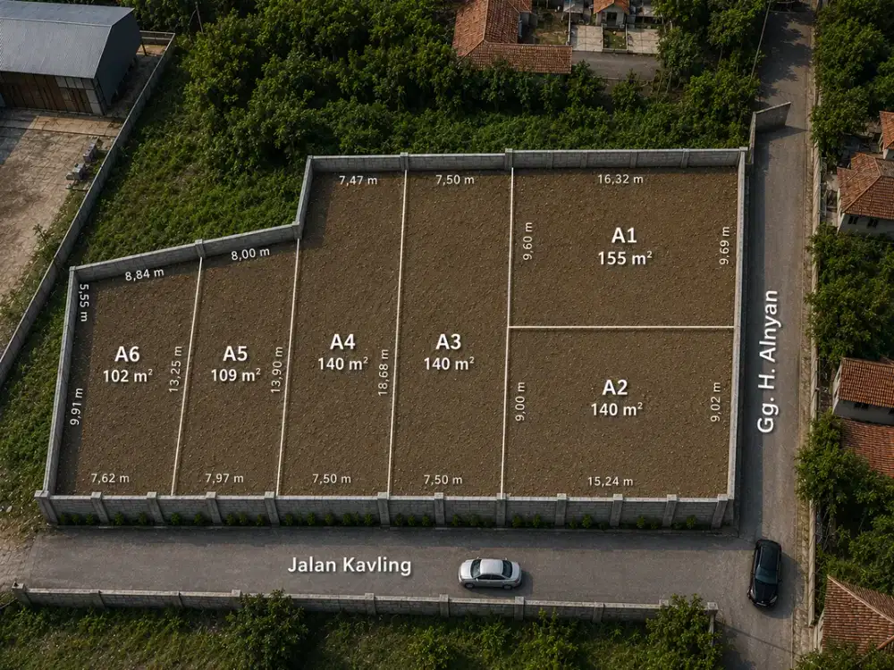 Siap Bangun & Balik Nama SHM, Tanah Kavling 1 Jt-an Bekasi
