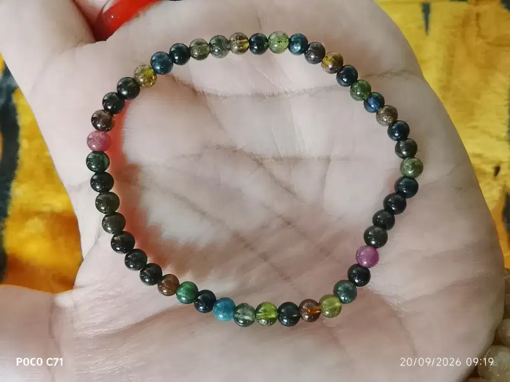 Gelang turmalin oil bead 3