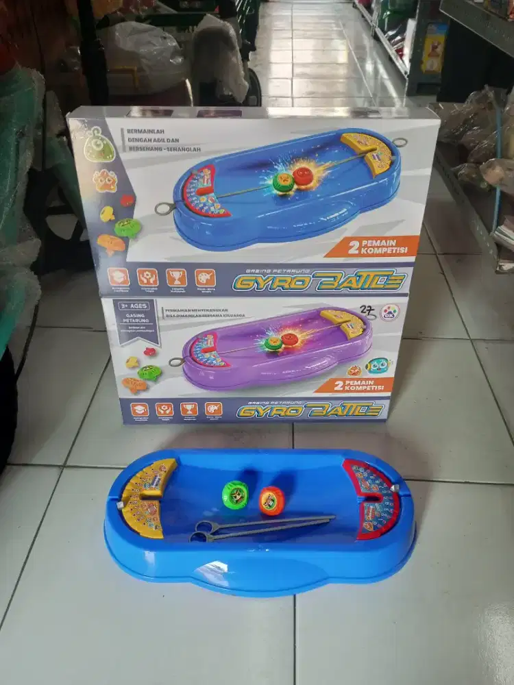 Mainan anak gangsing battle dus