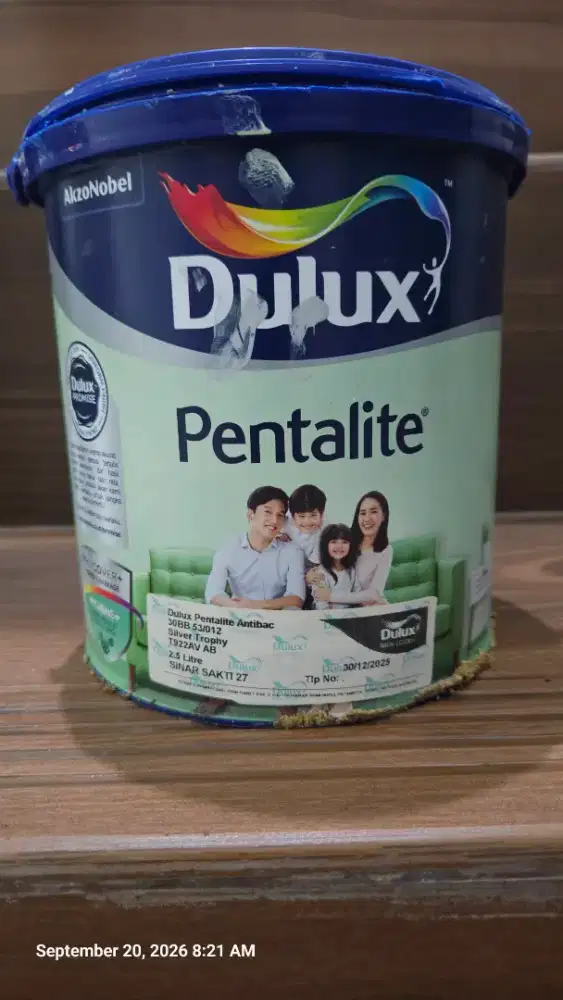Cat Dulux Pentalite Interior Anti Bacterial Silver Trophy 2,5 liter