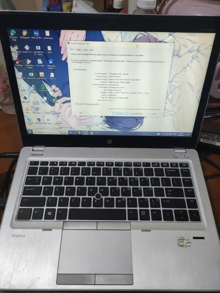Dijual laptop HP EliteBook Folio 9470m i7-3687U Second