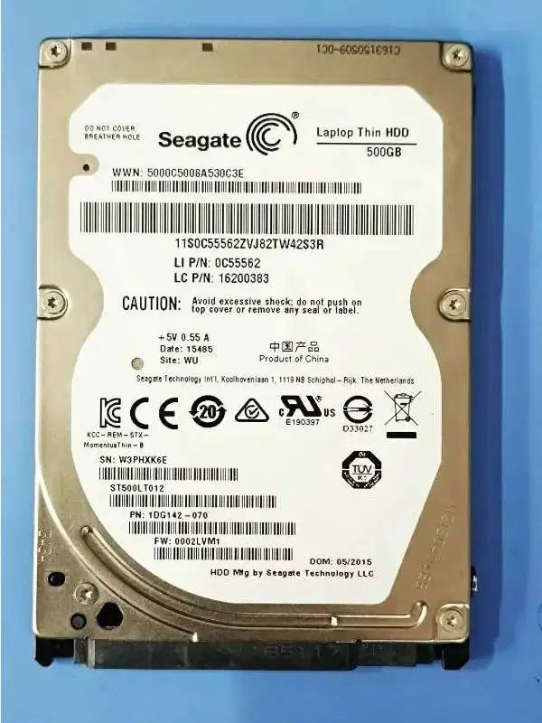 Harddisk Seagate Laptop Thin HDD 500GB SATA III Sentinel 100/100 Mulus