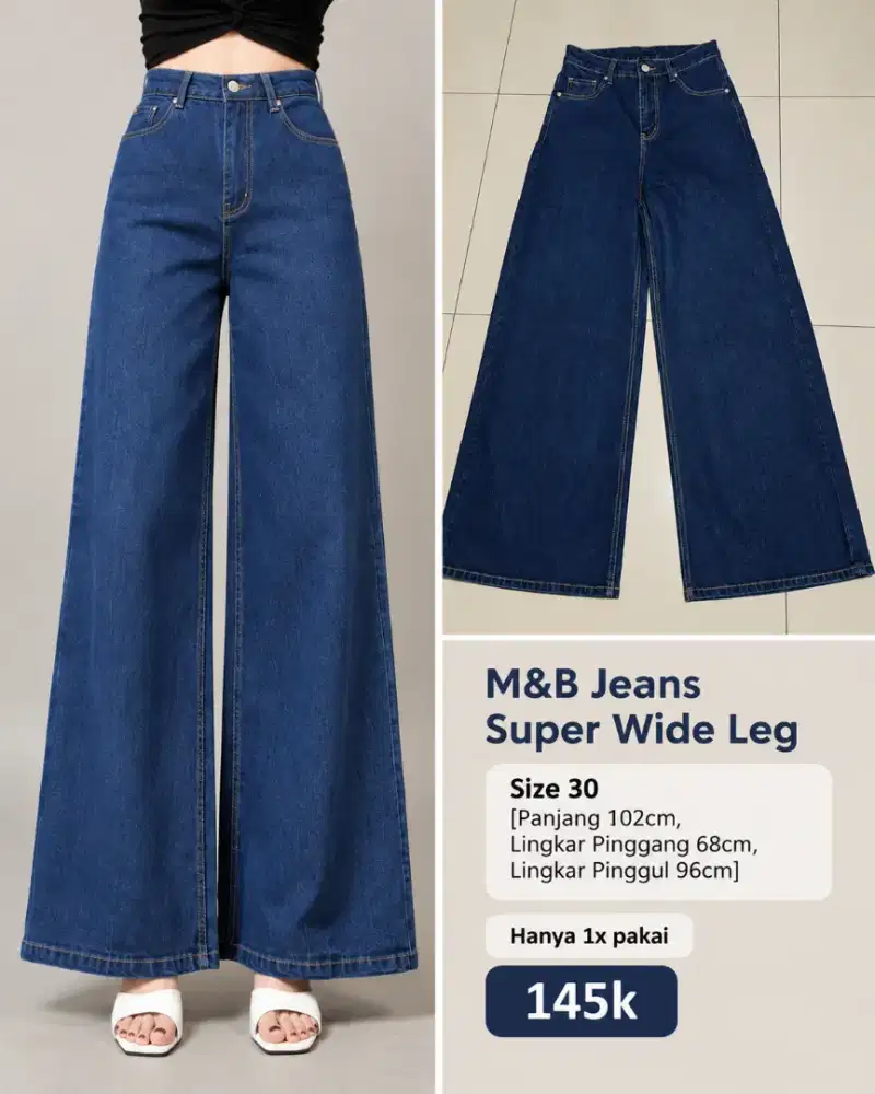 PRELOVED JEANS SUPER WIDE LEG