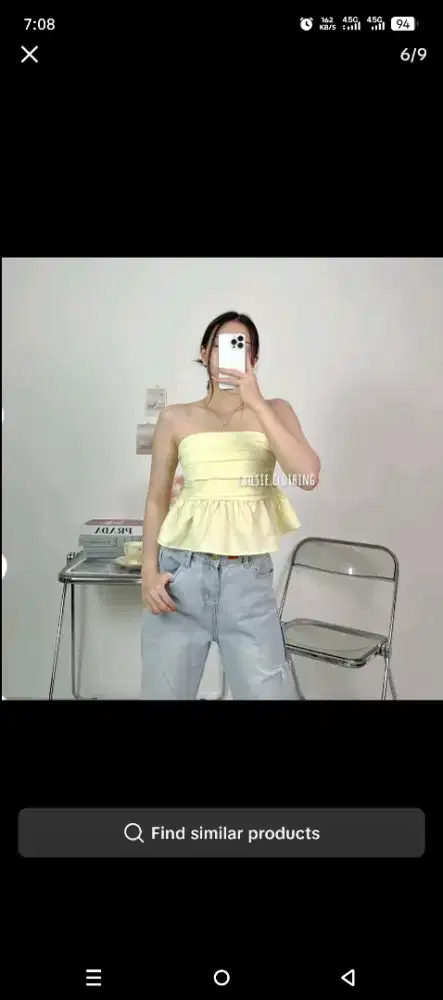 PRELOVED TUBE CROP TOP