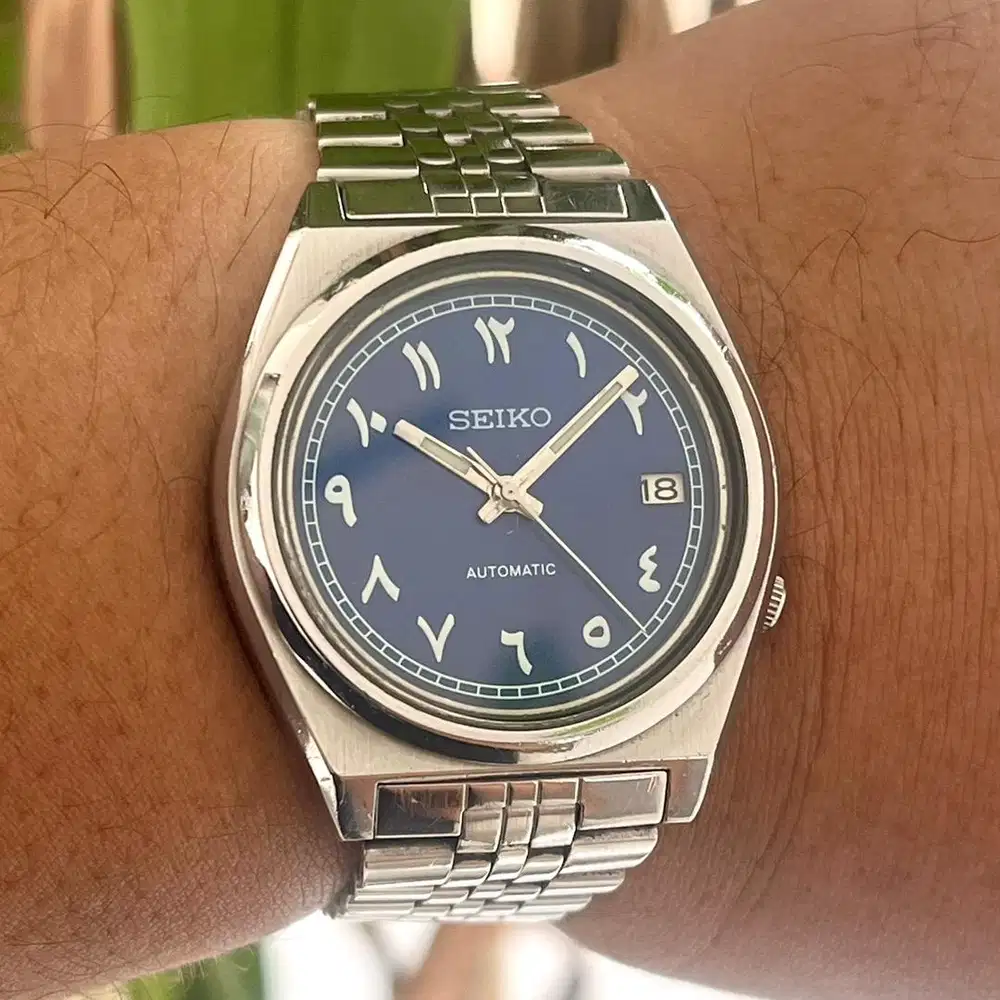 Seiko Blue Arabic Sanburst Automatic