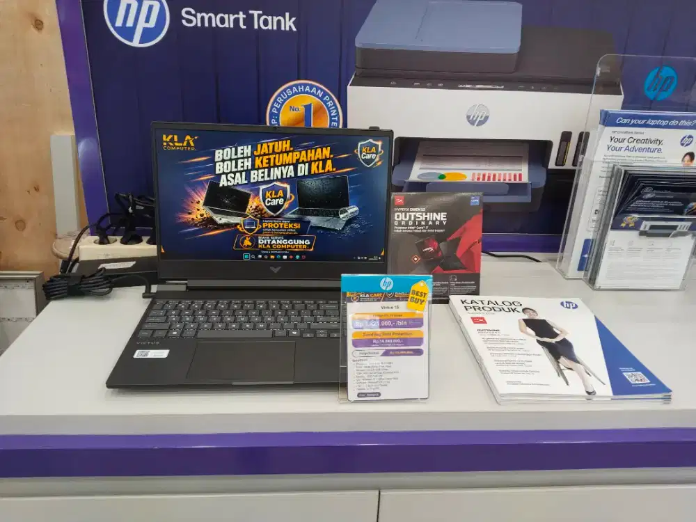 Ready Laptop HP Victuz15 Promo Cicilan bunga 0% d KLA Komputer Mataram