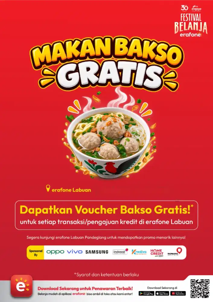 SPECIAL TODAY FREE BAKSO