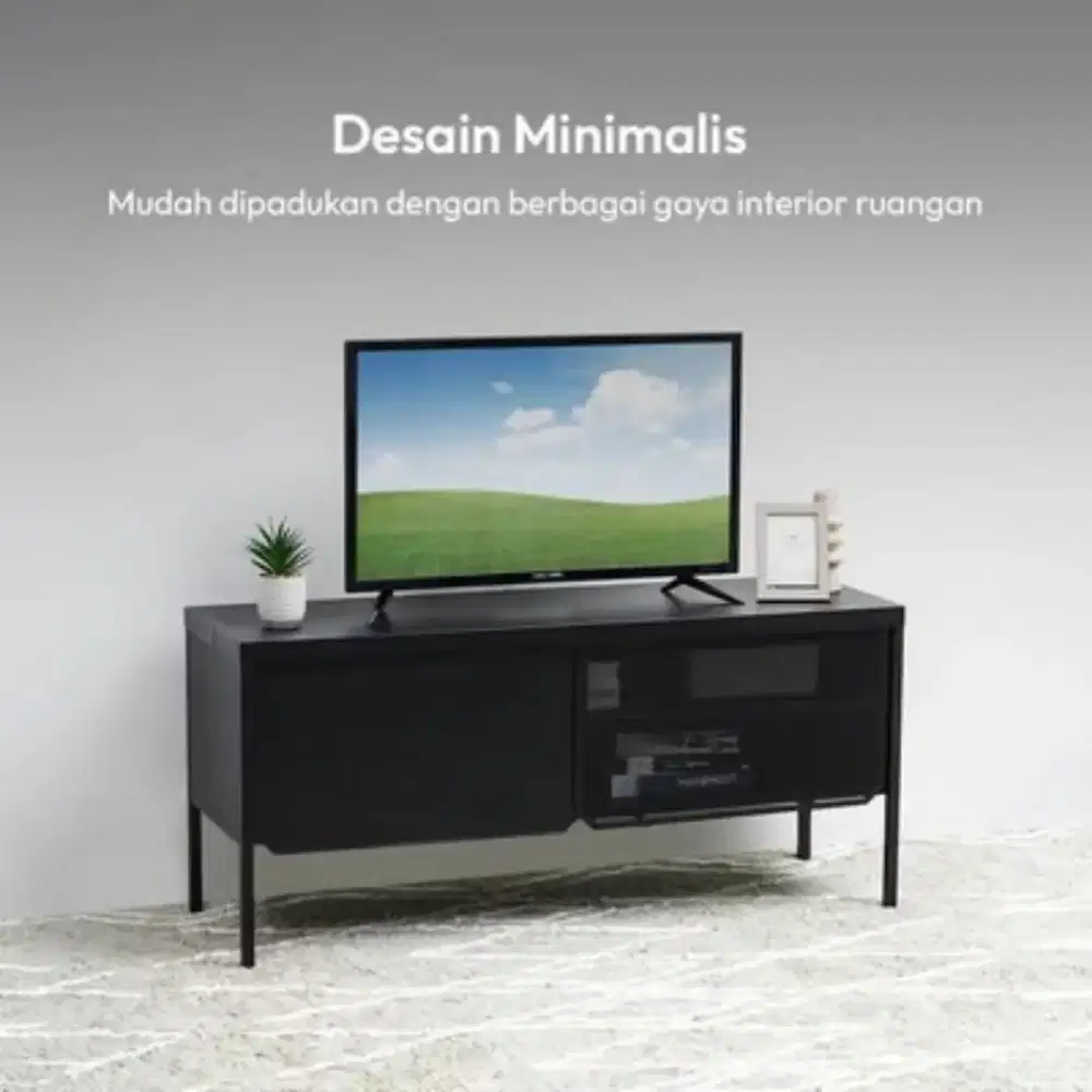 Like New - Meja Rak TV informa Besi Metal