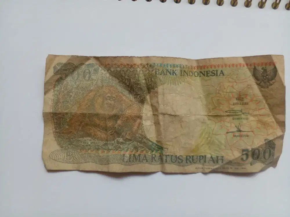 Uang kuno antik 500 Rupiah 1992