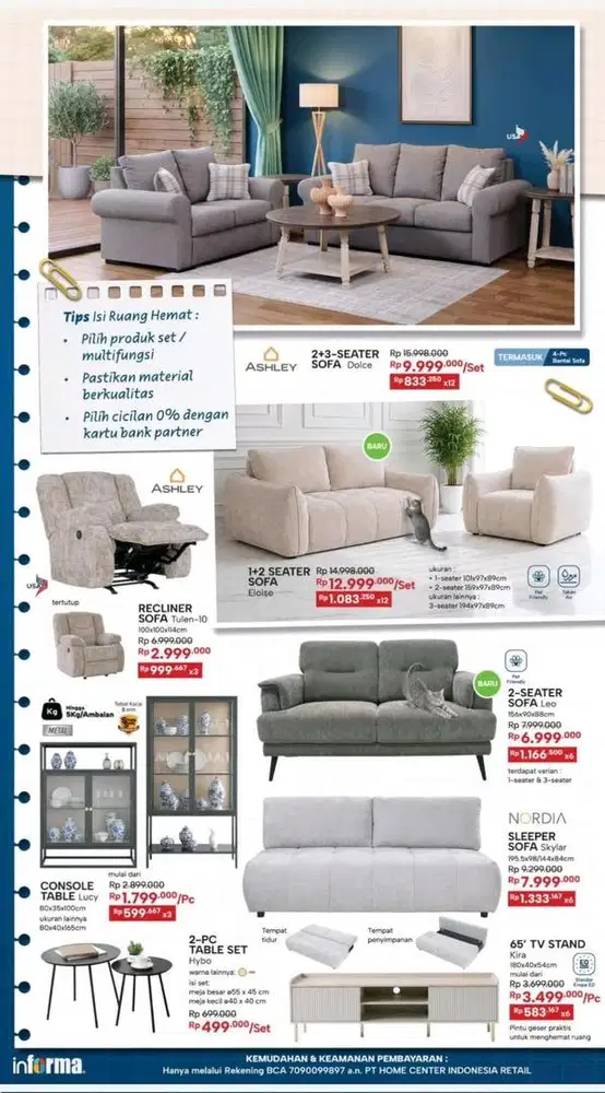 Aneka Meja tamu & sofa
