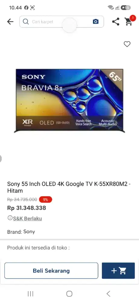 SONY OLED TV 55inch