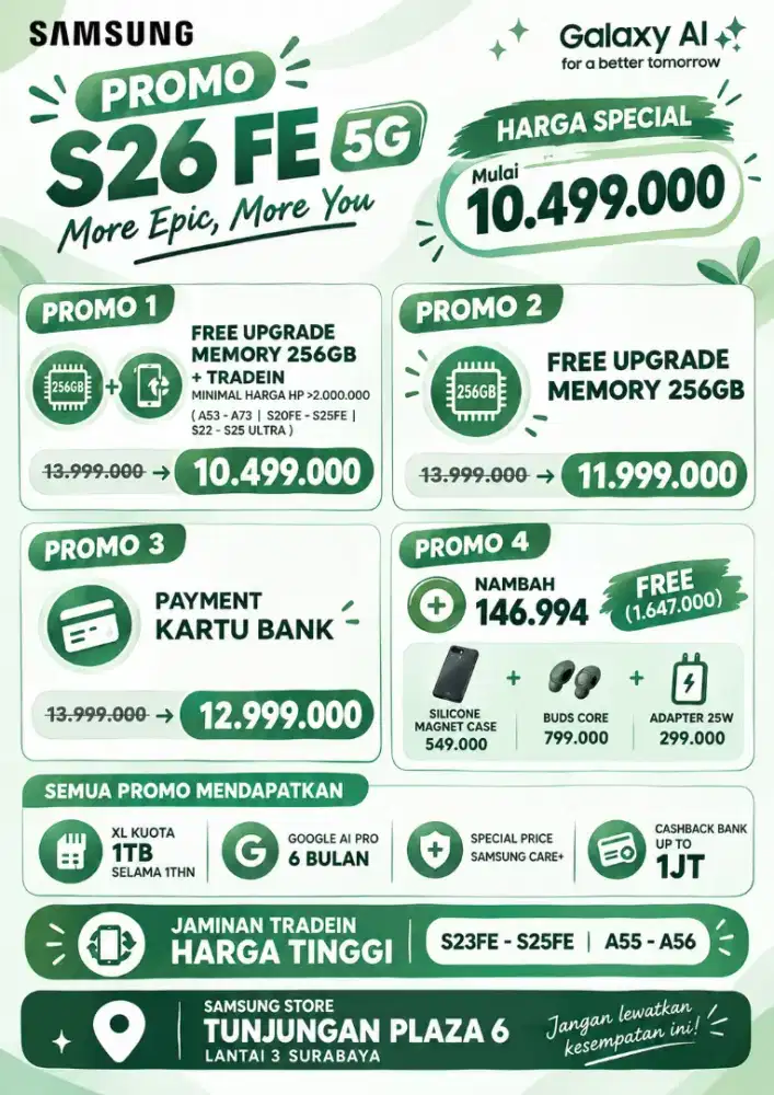 CICILAN HANYA EKTP SAJA S26FE 5G