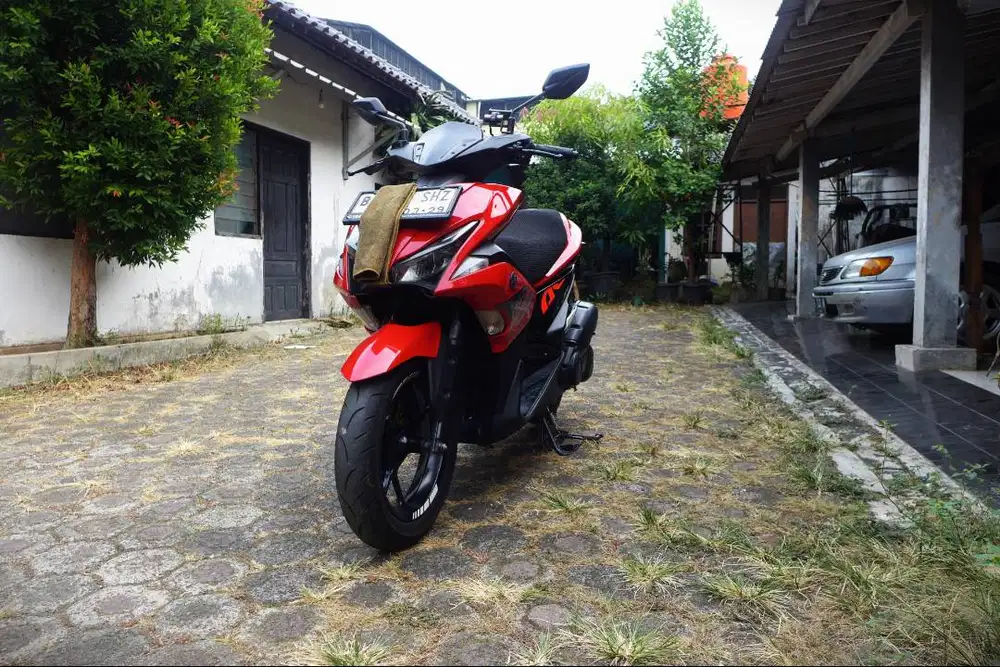 Dijual Yamaha Aerox 155 VVA Merah Cabe Tahun 2019 Plat DKI