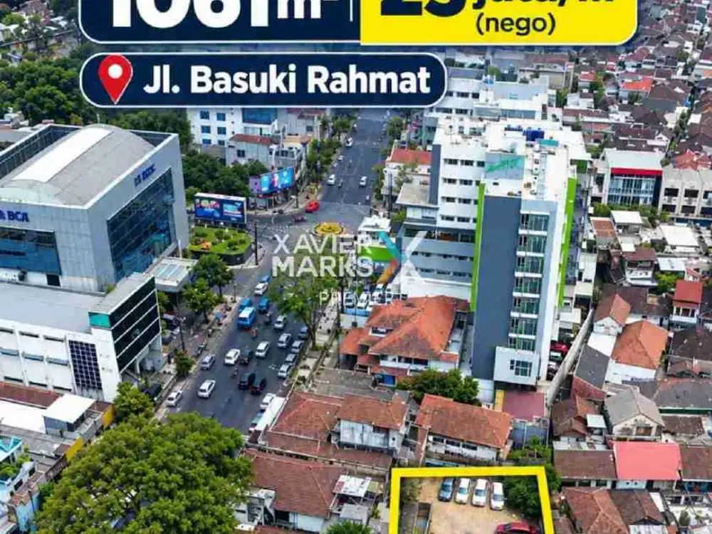 Dijual Tanah Kavling Strategis Super Langka Di Basuki Rahmat Klojen  Malang