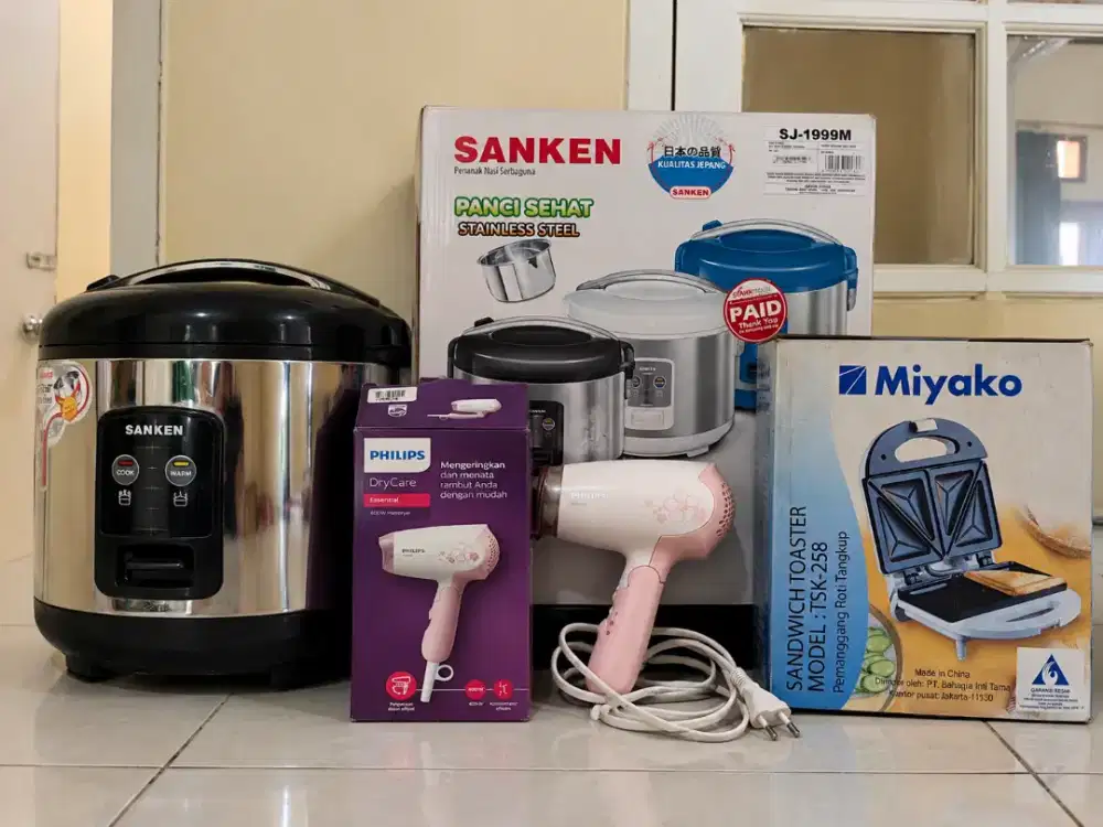 Magicom, Hairdrayer, Panggangan Roti