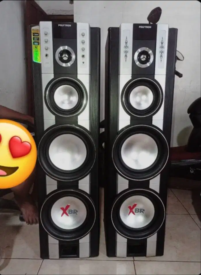 Speaker Polytron PAS 68 XBR Bawaan Pabrik Suara Normal