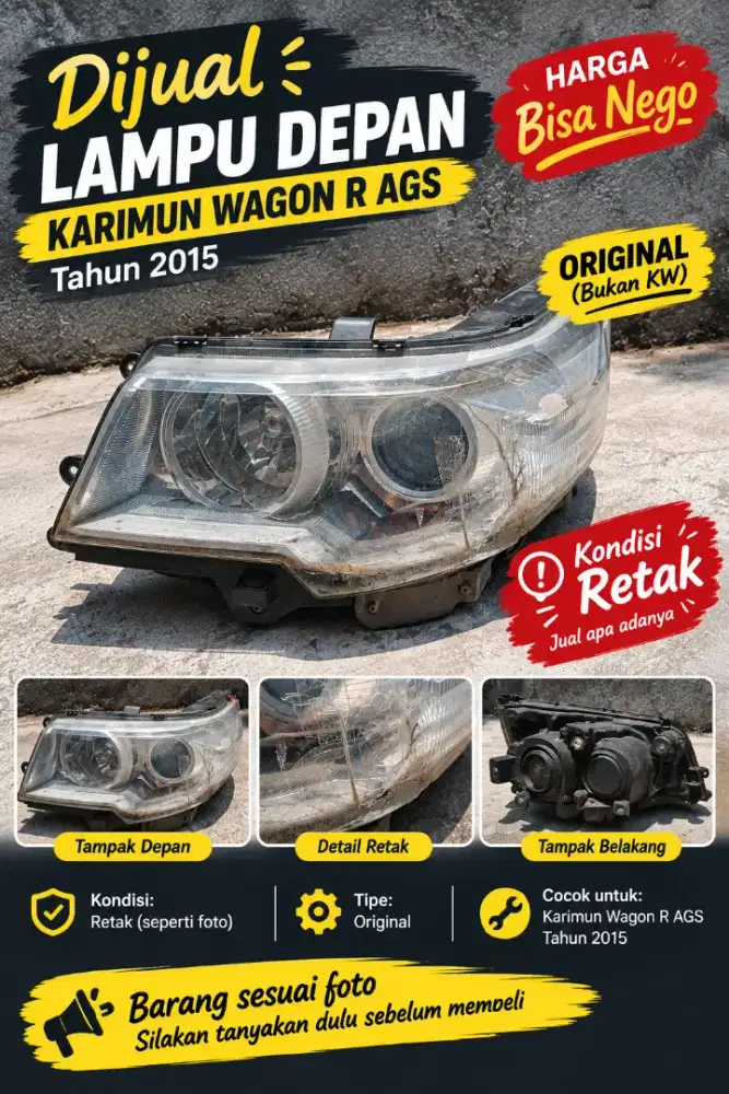 Lampu Mobil Karimun Wagon R AGS 2015