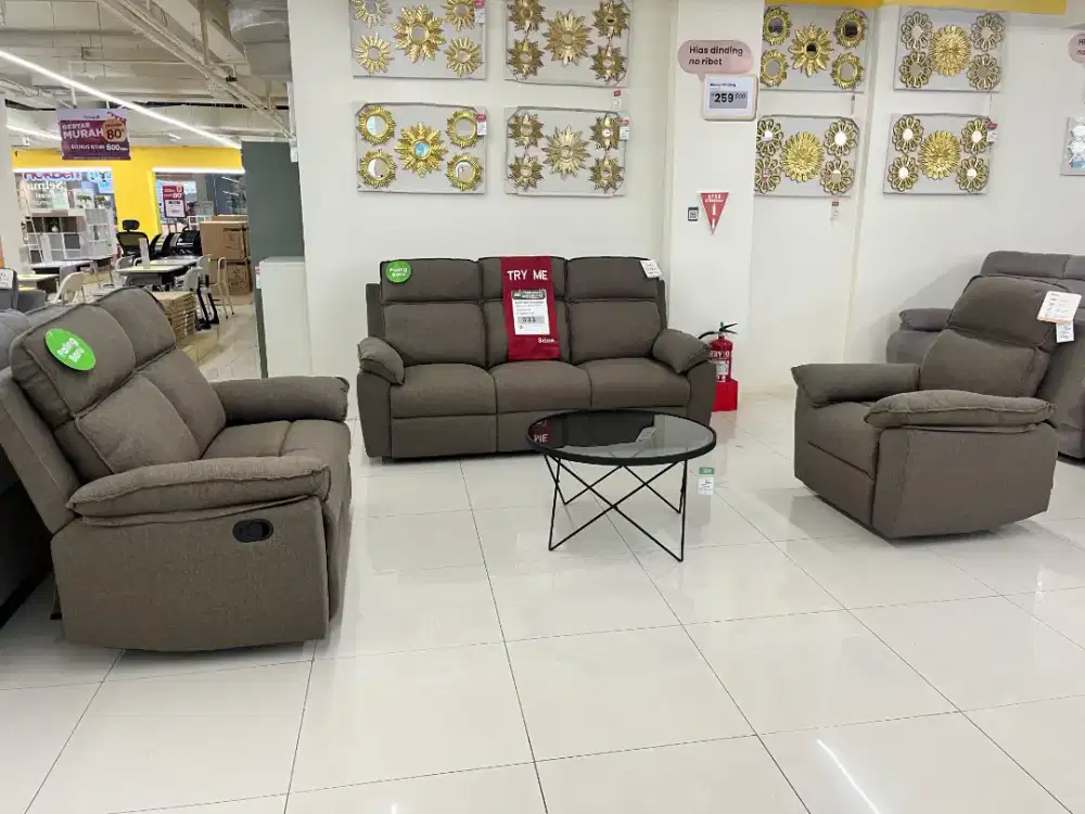CEPAT HABIS! PROMO BESAR SOFA SET / SOFA RUANG TAMU / SOFA RECLINER