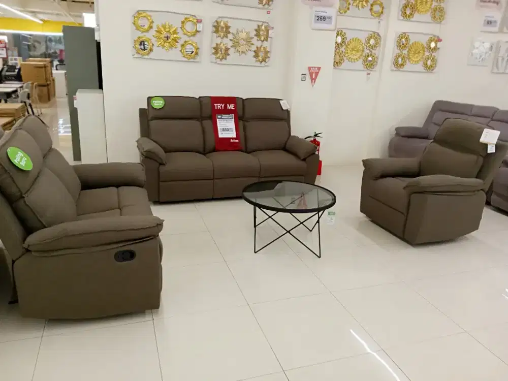 JUAL MURAH SOFA SET RECLINER
