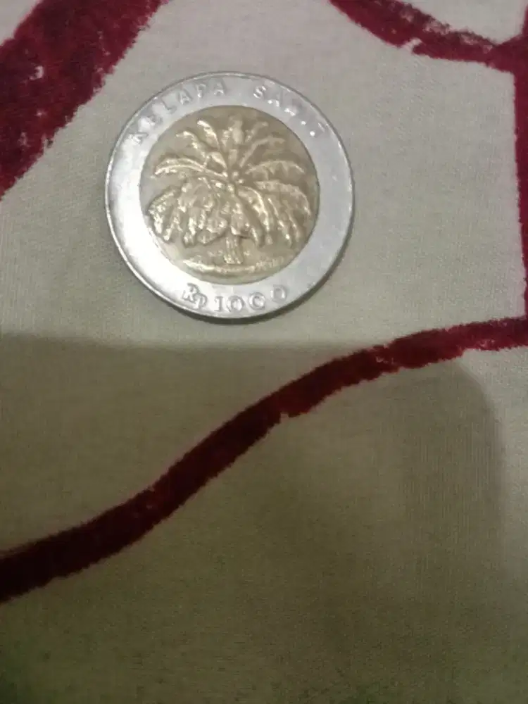 Uang Koin Logam Rp.1000 Edisi Kelapa Sawit, Barter/Tt  Barang lain.