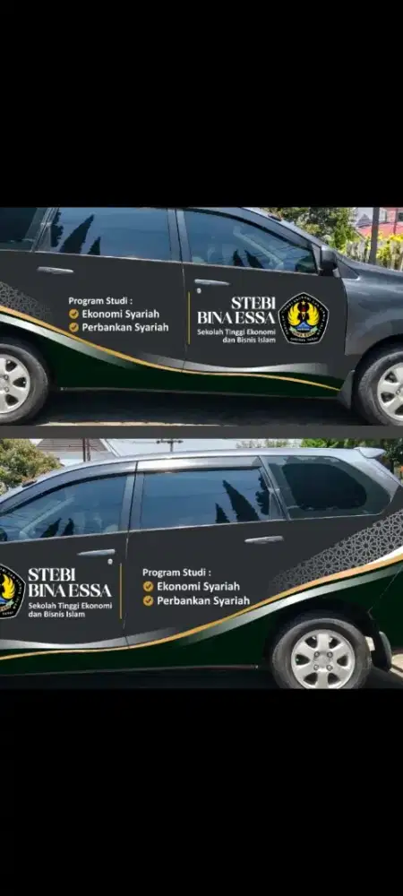 Branding sticker mobil