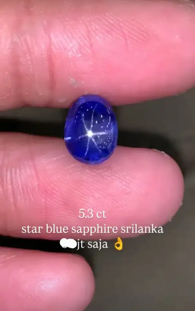 Blue Sapphire star srilangka Unheated