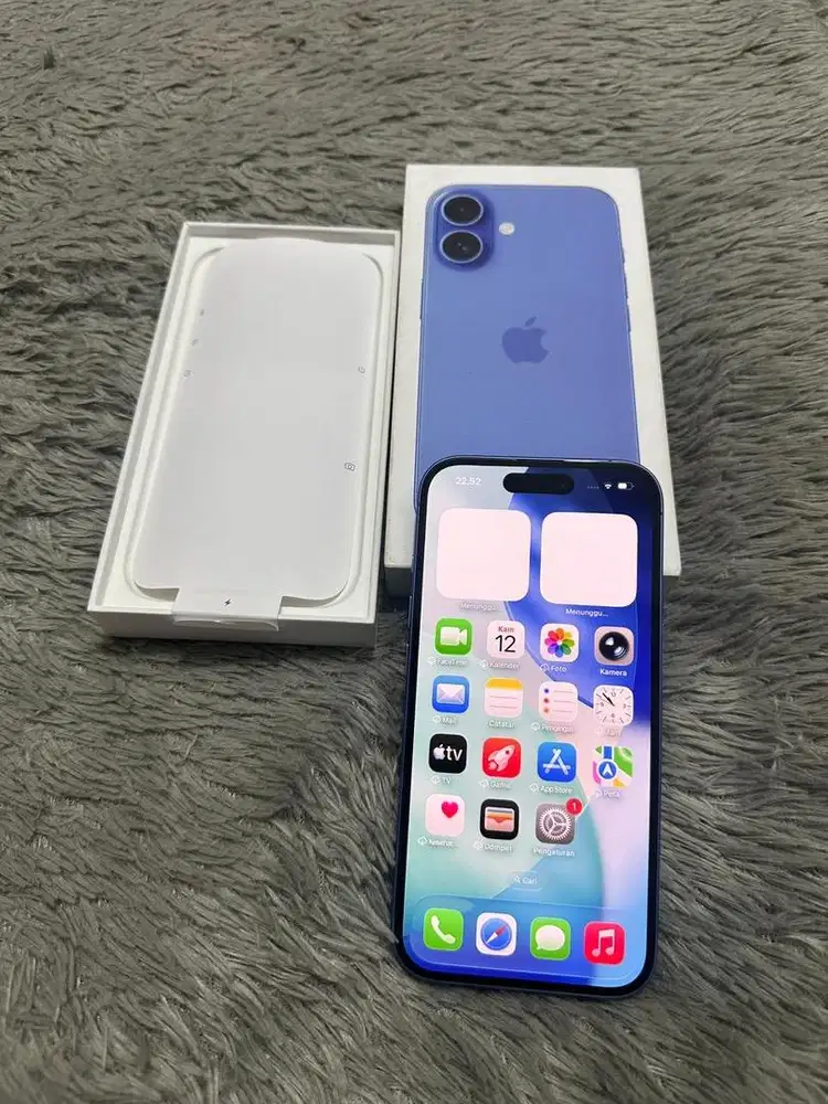 Iphone 16 128gb Ultramarine IBOX Mulus Fullset Ori