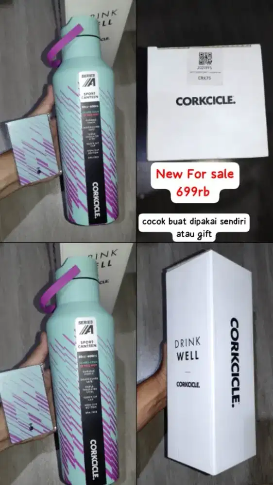 Corkcicle Tumbler Canteen 20 Oz New