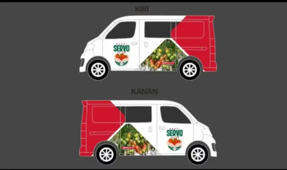 Branding sticker mobil