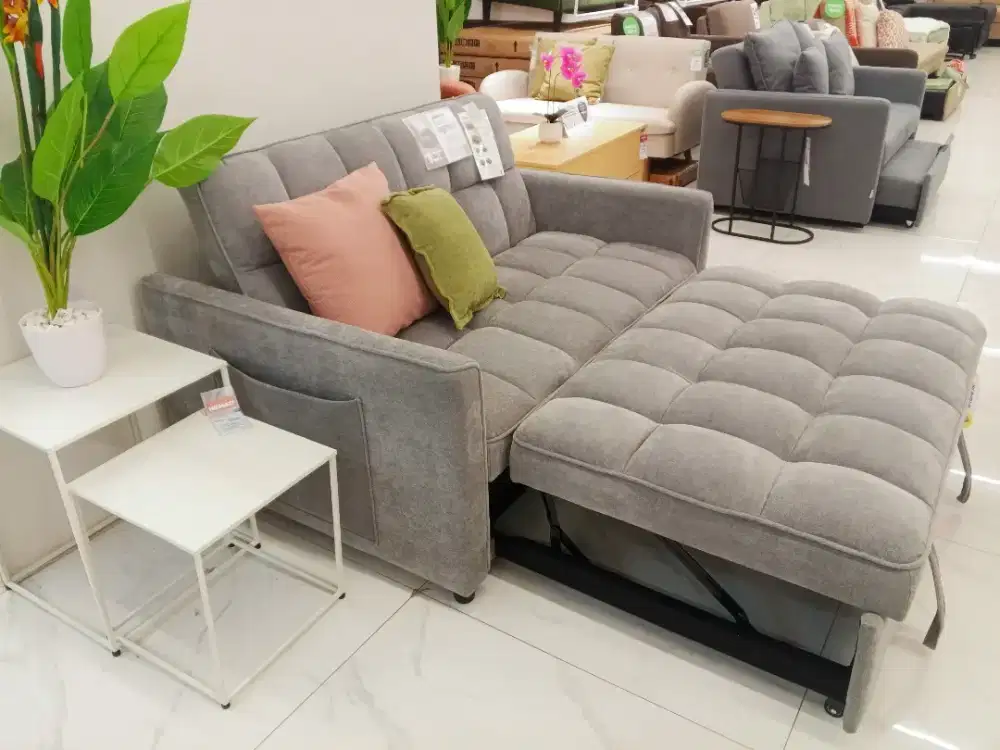 Jual sofa sleeper grey Cilegon