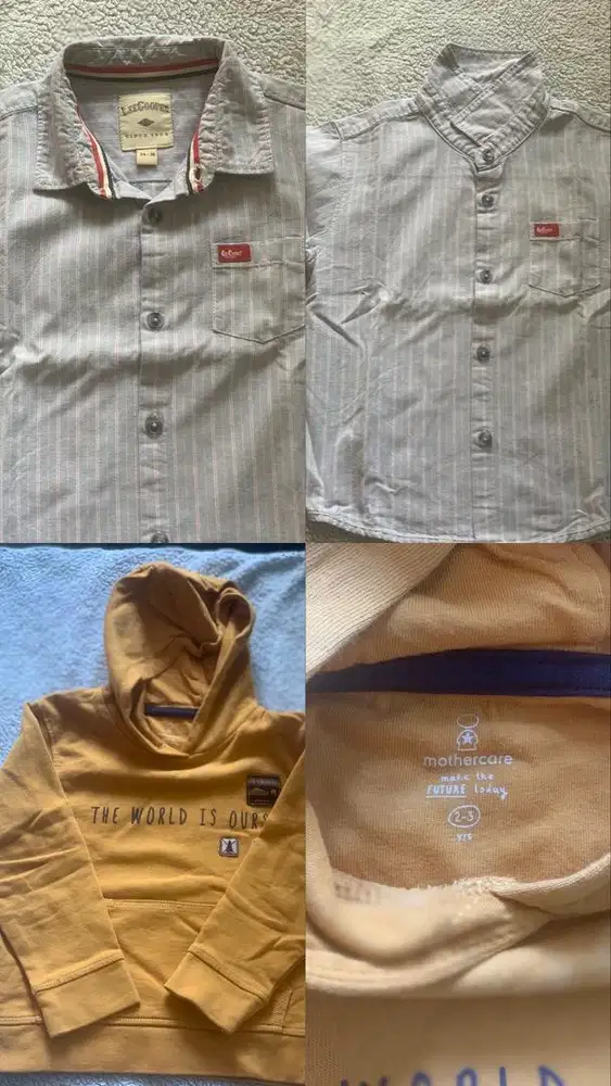 sweater bayi dan baju