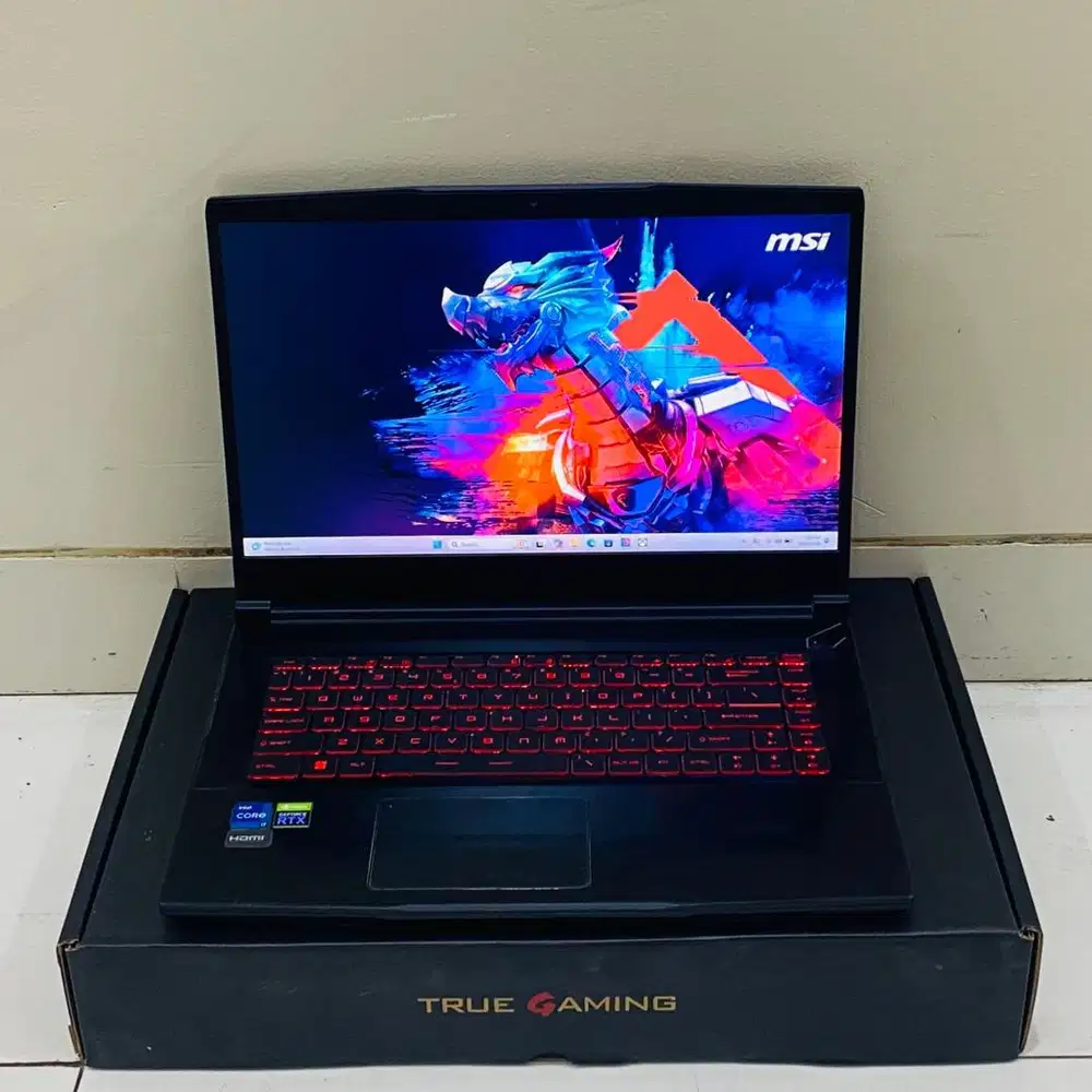 LAPTOP GAMING MSI THIN - 11th core i7 - RTX 3050 Ti - 16/512GB