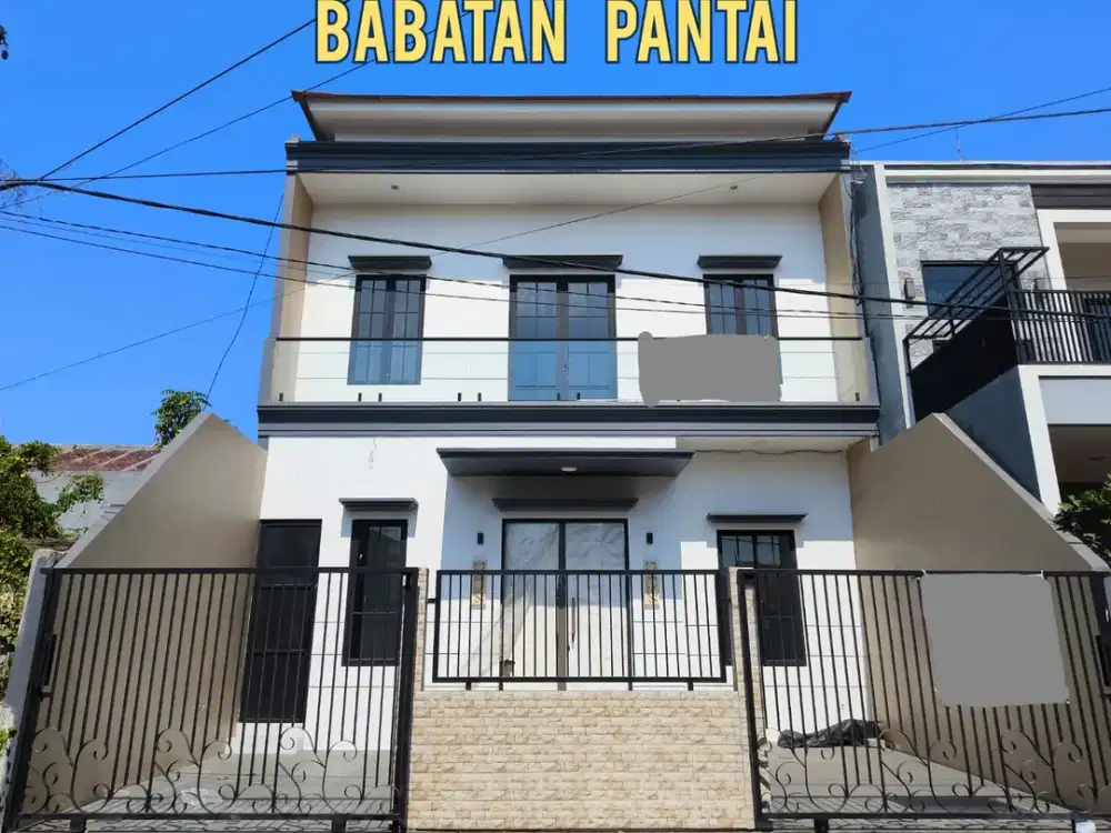 JUAL CEPAT BARU GRESSS RUMAH BABATAN PANTAI SUTOREJO KENJERAN MULYOREJO, LEBAR 9. DEKAT MERR, RS. MITRA KELUARGA, MALL, Dsb