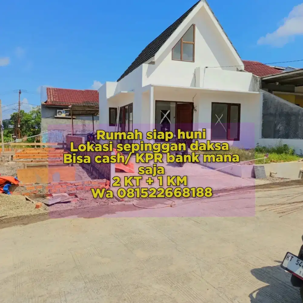 Rumah siap huni cash atau kpr bank mana saja bisa