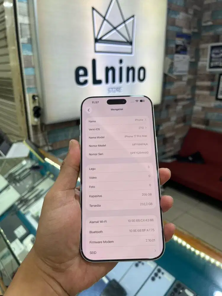 IPHONE 17 PRO MAX 256 SILVER OPEN BOX