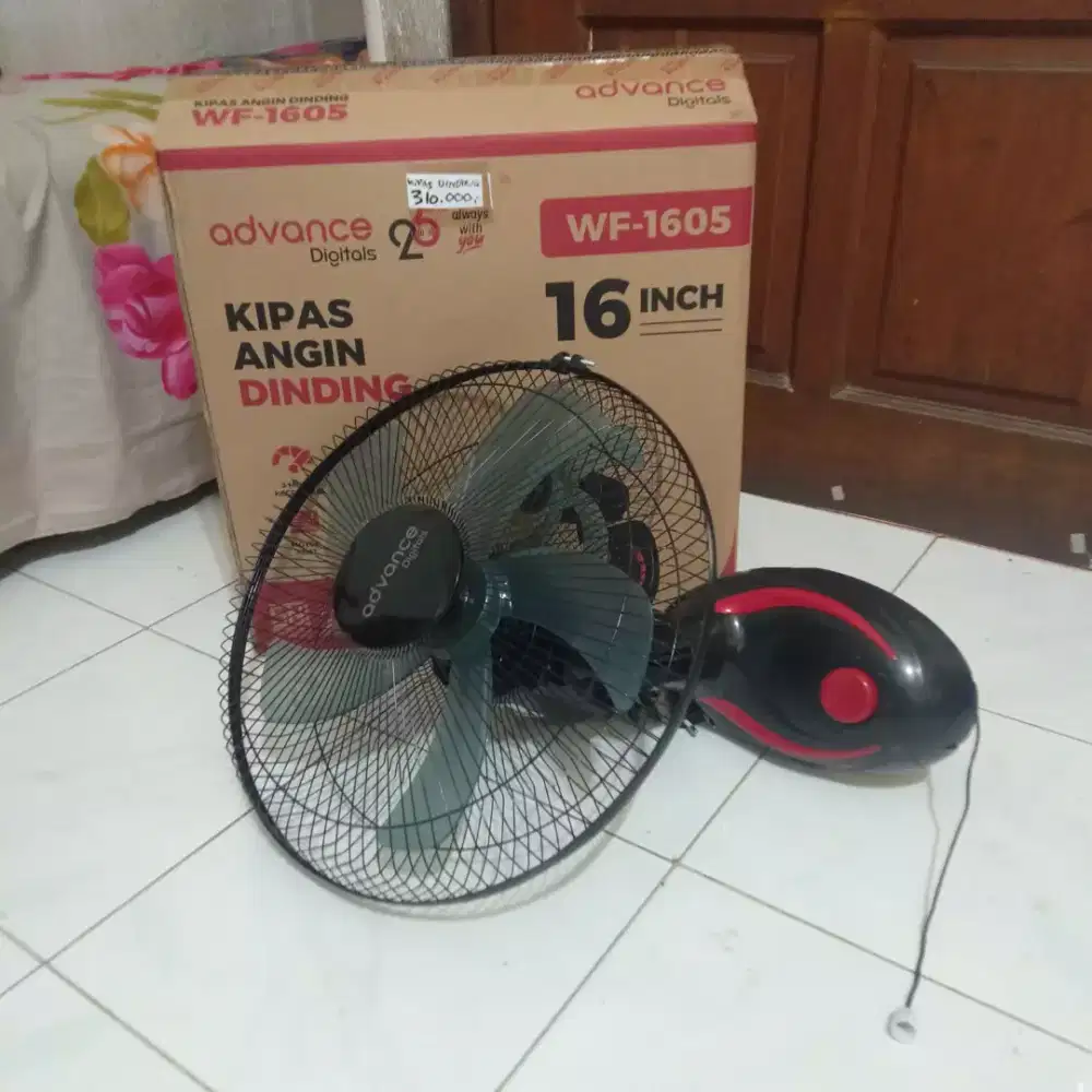 Kipas angin dinding 16 inch baru
