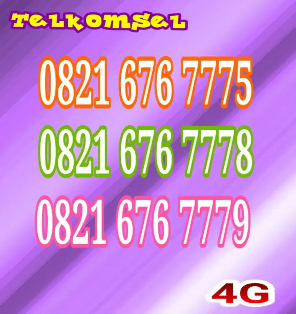 Nomer cantik simpati 11angka triple 777