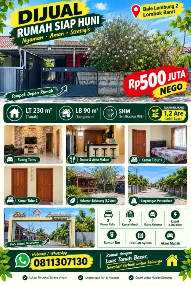 Bale Lumbung Residence 90/230m2 (Bypass Lingkar Labuapi)