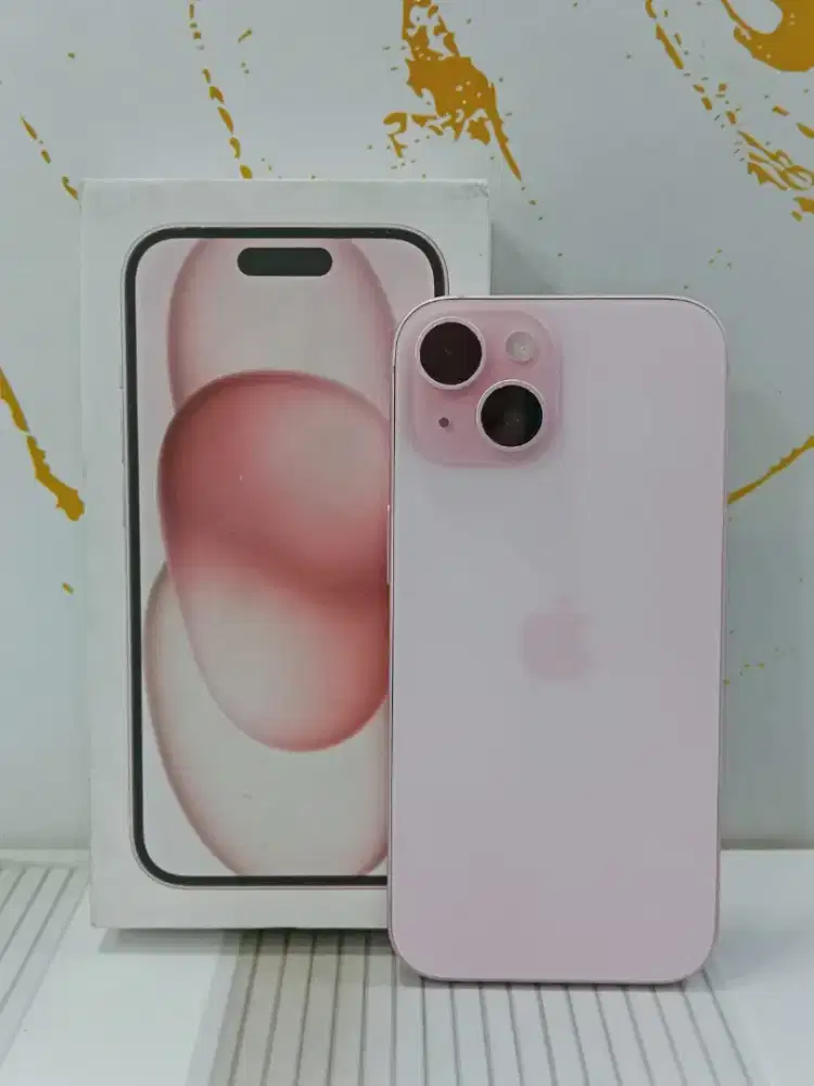 iPhone 15 128gb iBox pink Hb 81%an Fulset. Face id trutone on semua