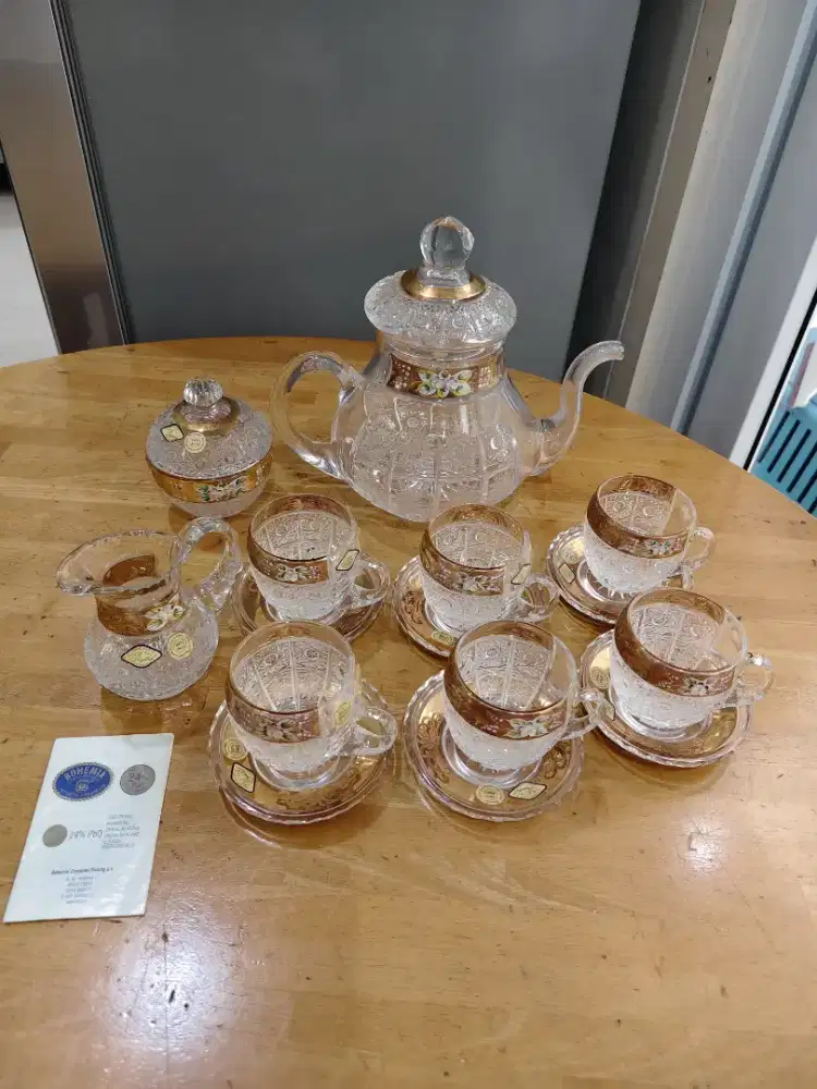 Bohemian Crystal Tea Set