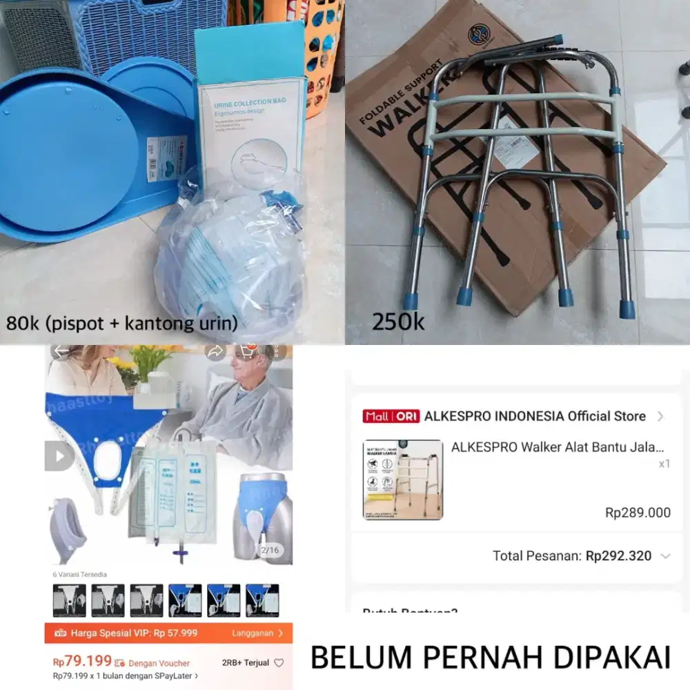 Alat Bantu Buang Air Pasien dan Alat Bantu Jalan