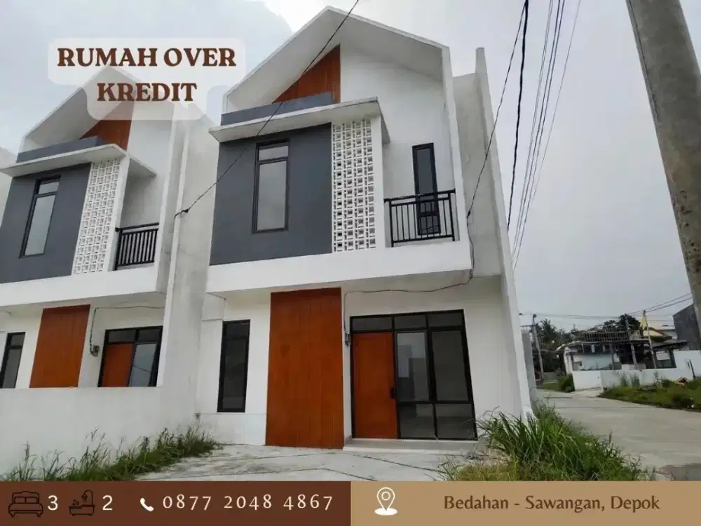 Rumah Over Kredit 2LT 80JT dekat Tol di Bedahan Sawangan Depok