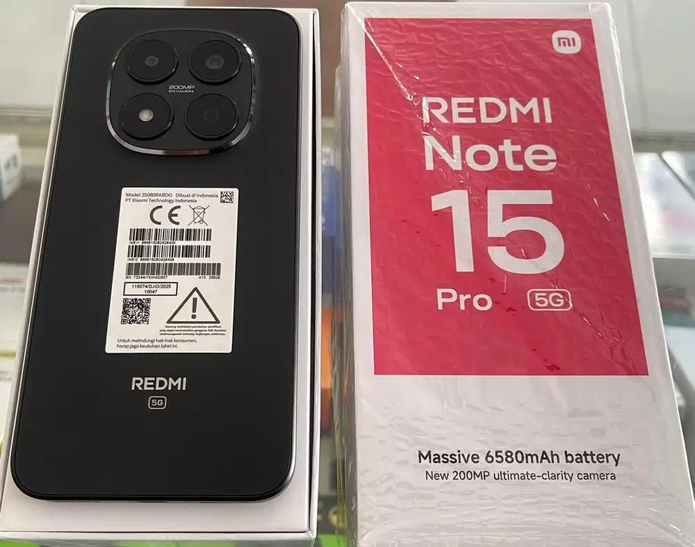 Xiaomi redmi note 15 pro 5G 8/256gb bekas